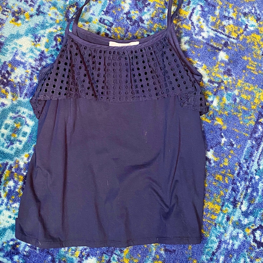 LOFT Petite Blue Tank Top